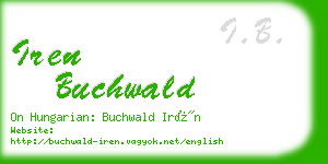 iren buchwald business card